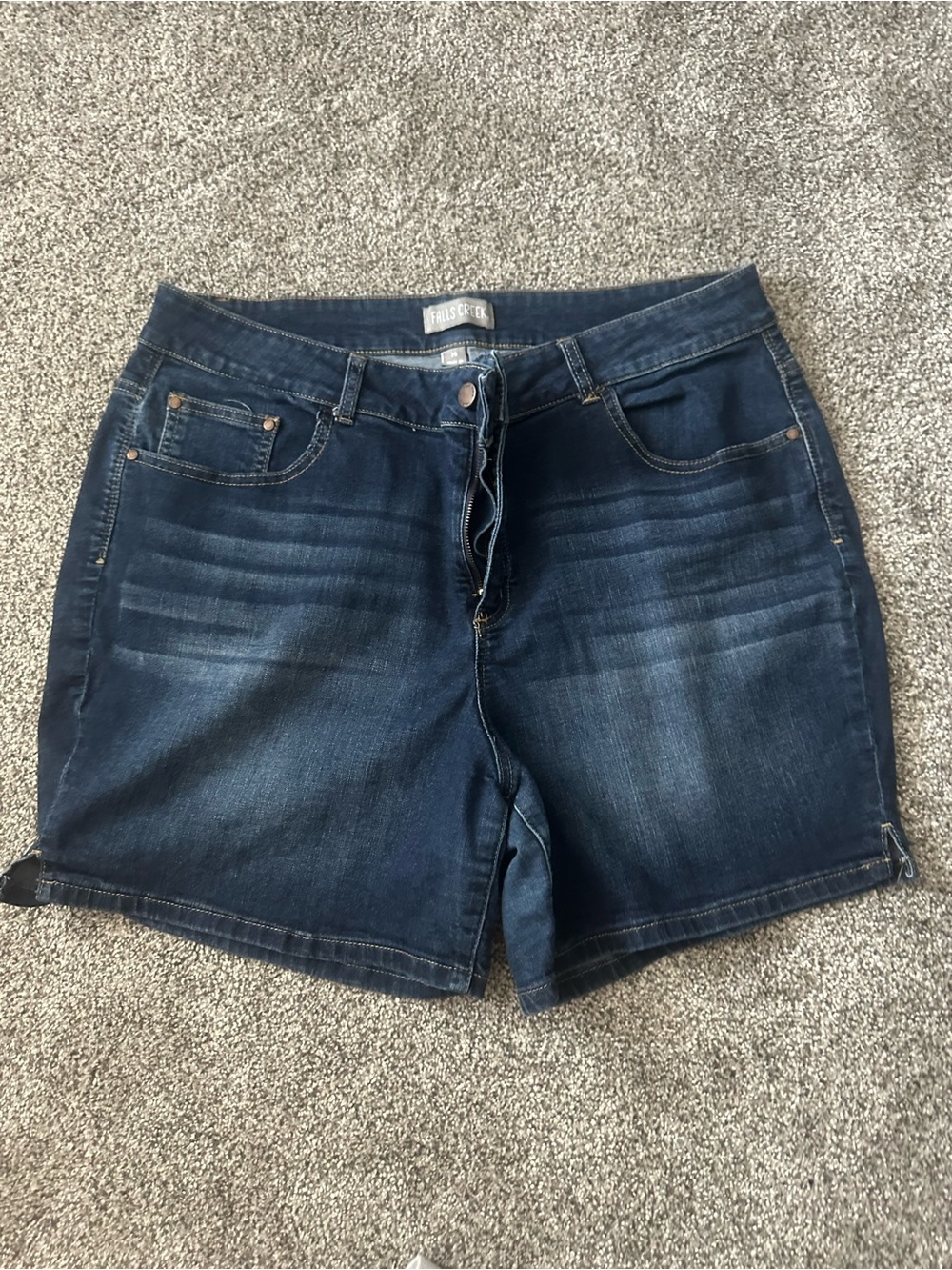 Falls Creek Dark Blue Denim Jean Shorts